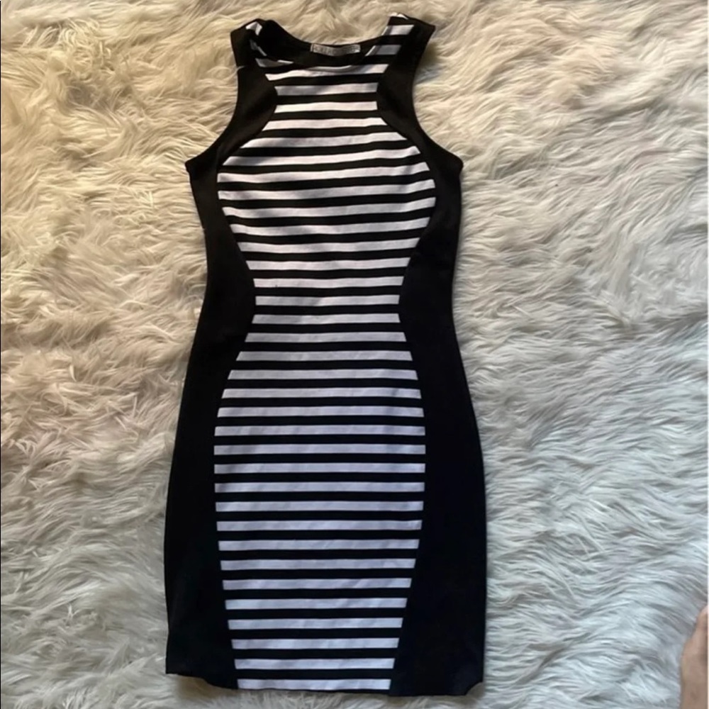 Striped bodycon dress - XS